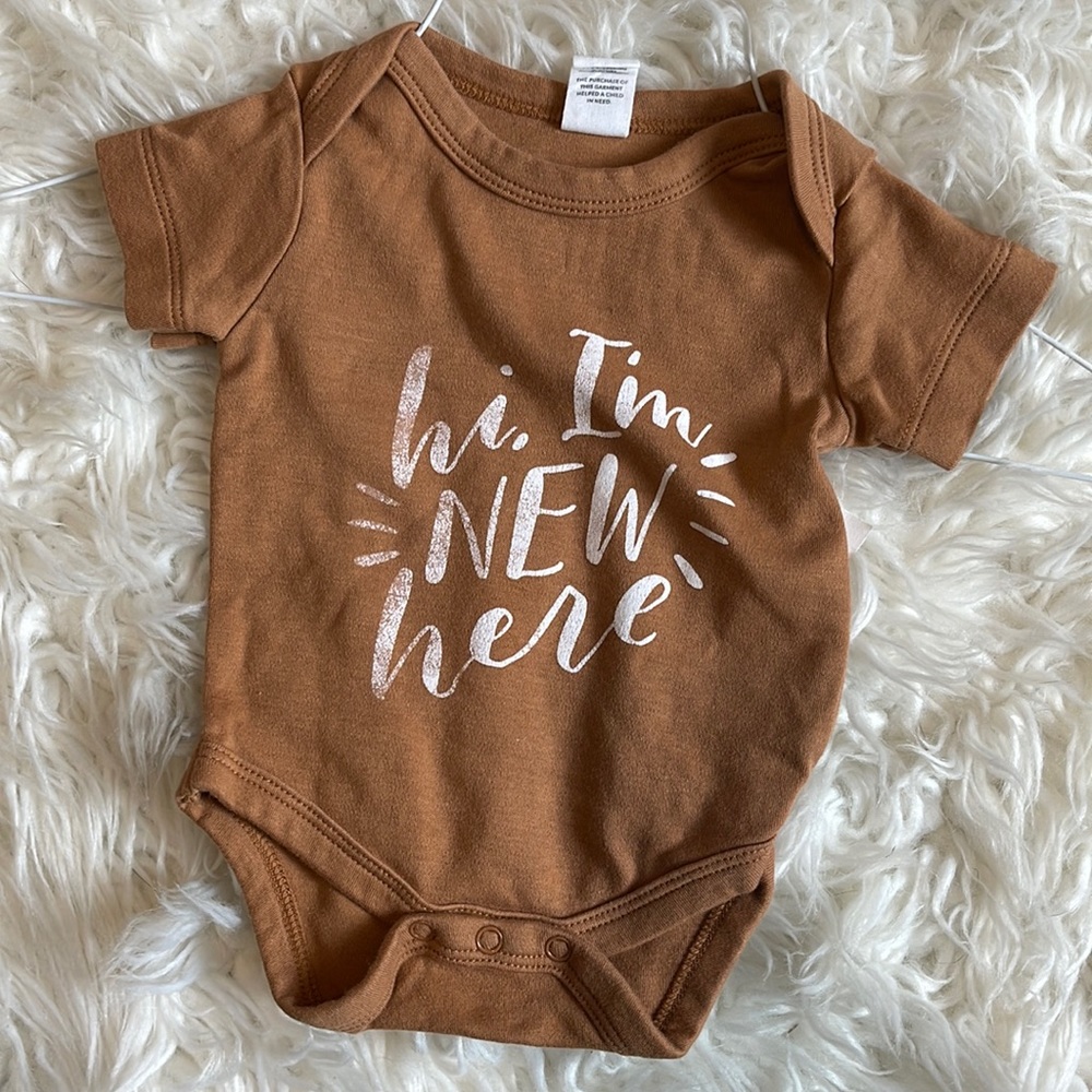 Caramel color- I’m new here bodysuit